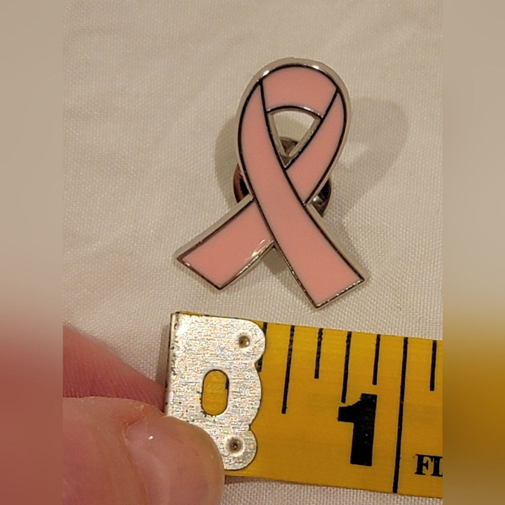 Pink Breast Cancer Awareness Ribbon Pin With Storage Box - Picture 7 of 15
